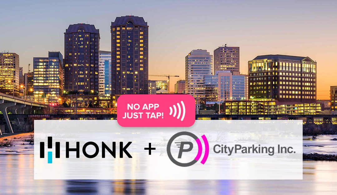 HONK and CityParking Team Up To Bring Contactless Parking to Richmond Virginia