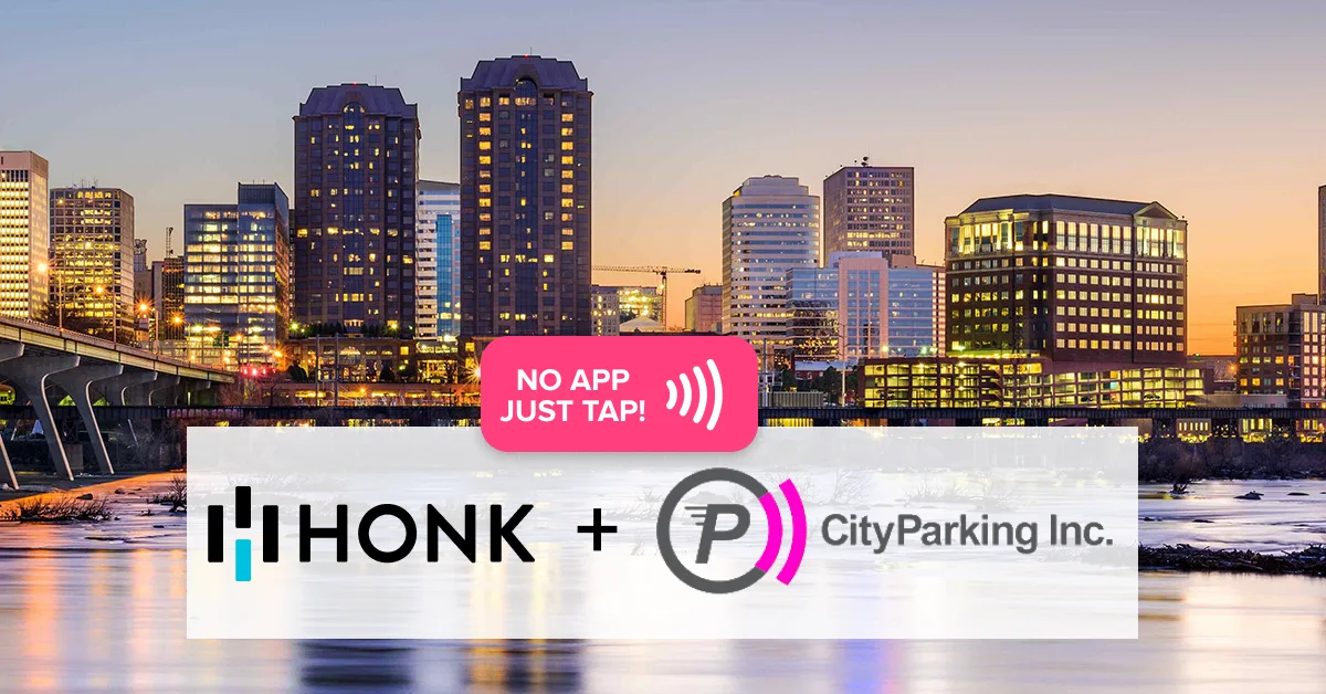 RVA Parking | HONK and CityParking partner to bring contactless parking to Richmond Virginia.