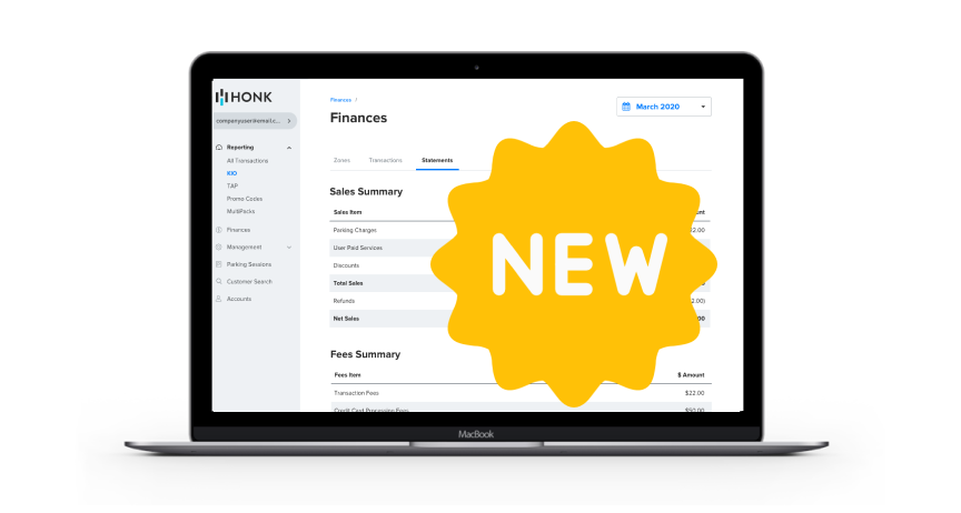 HONK Announces Revamped Reporting and Analytics for Parking Operators
