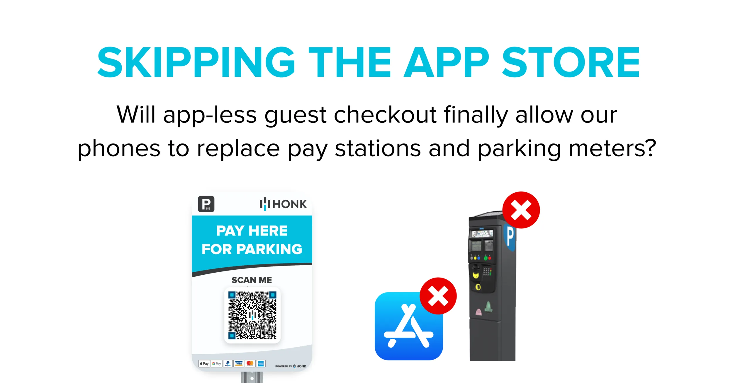 Skip the app store and go with mobile guest checkout payments for parking! | Honk