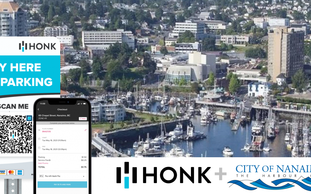 HONK and Robbins Parking Bring Contactless Parking to the City of Nanaimo