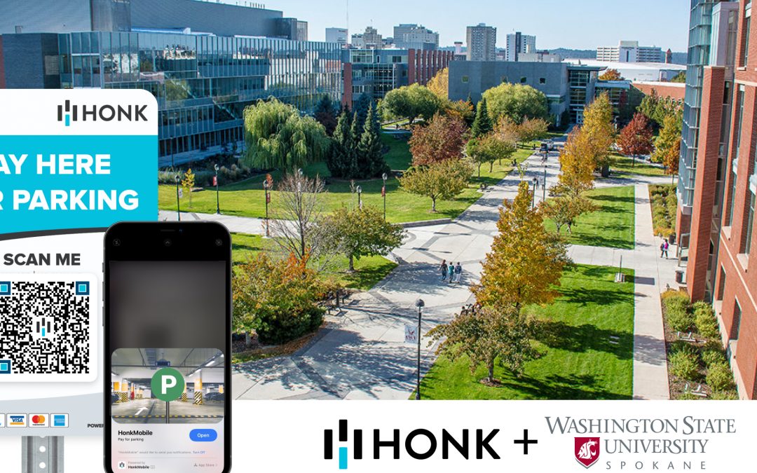 HONK Launches Contactless Parking at Washington State University Spokane Campus