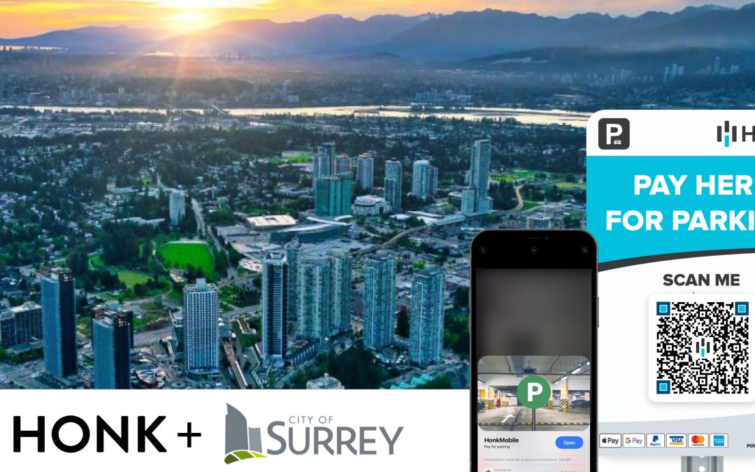 HONK Expands Its Contactless Parking Services to Surrey BC