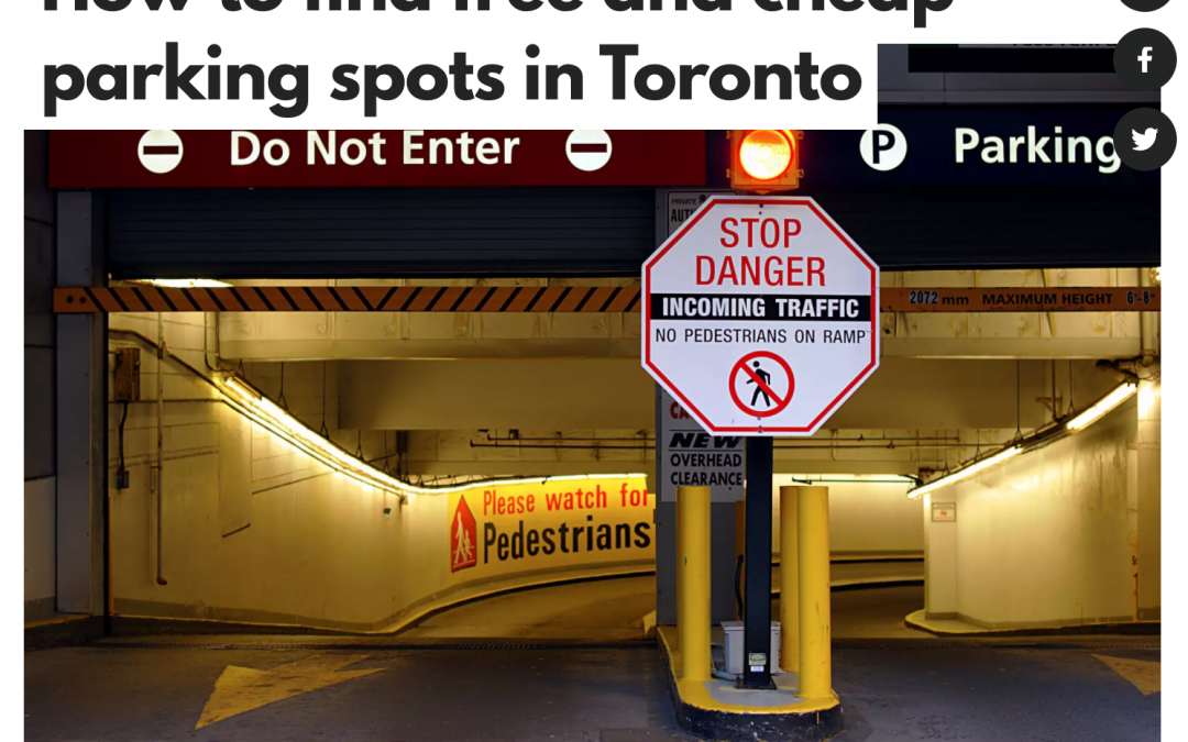 How to find free and cheap parking spots in Toronto