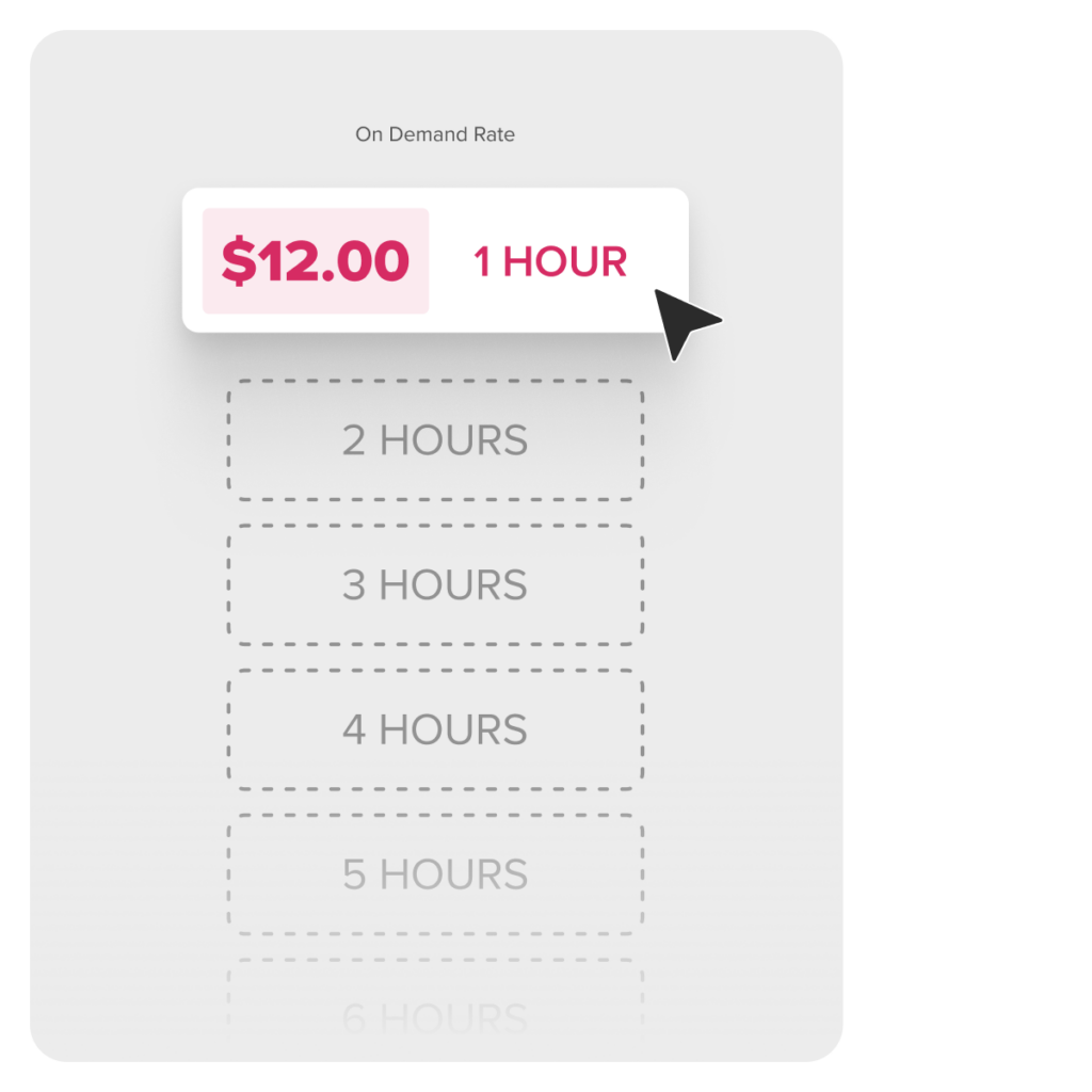 On demand Rate | Control Center | HONK