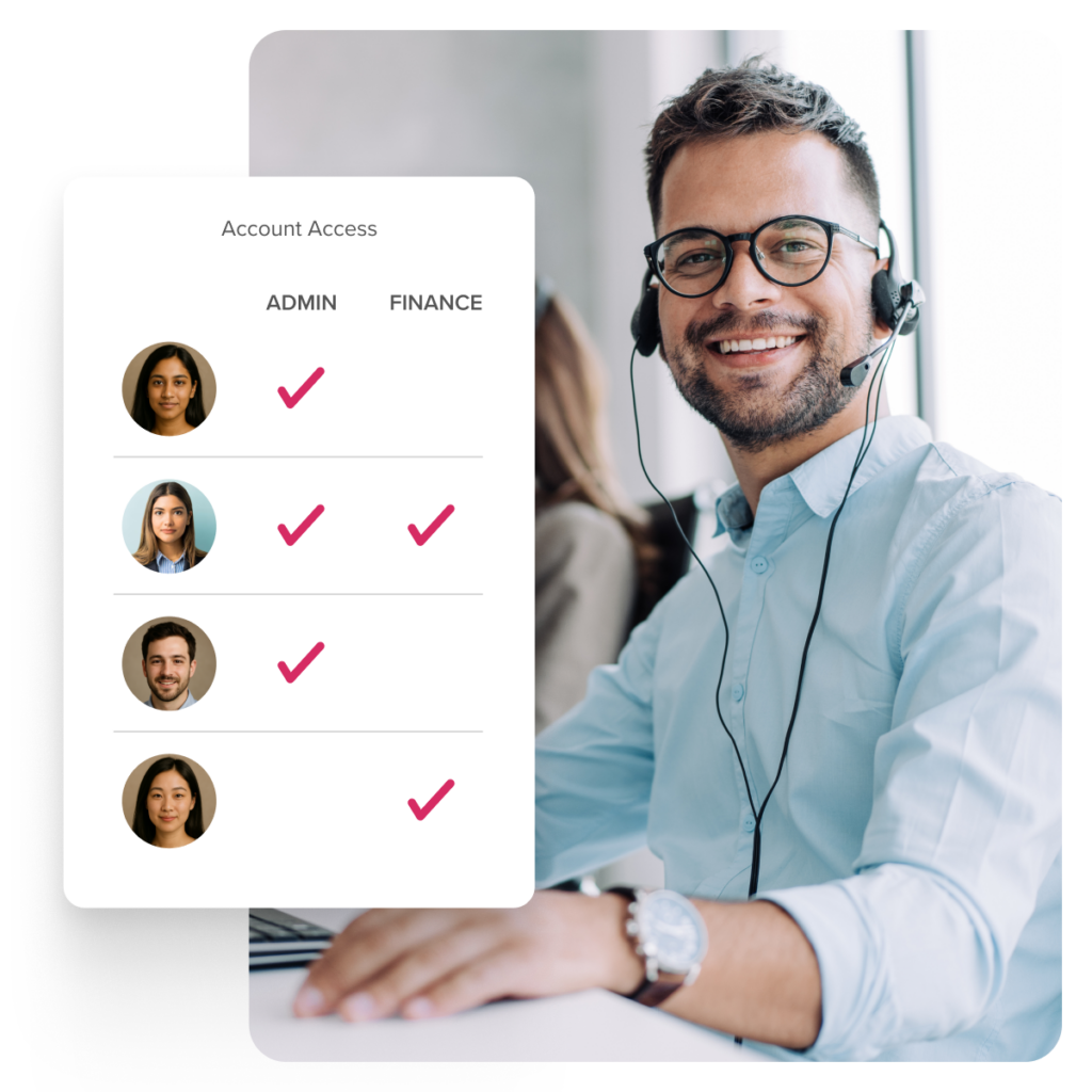 Features - Control Center - Account Access