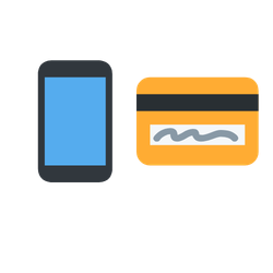 Parking Management Software | Phone and Credit card icon